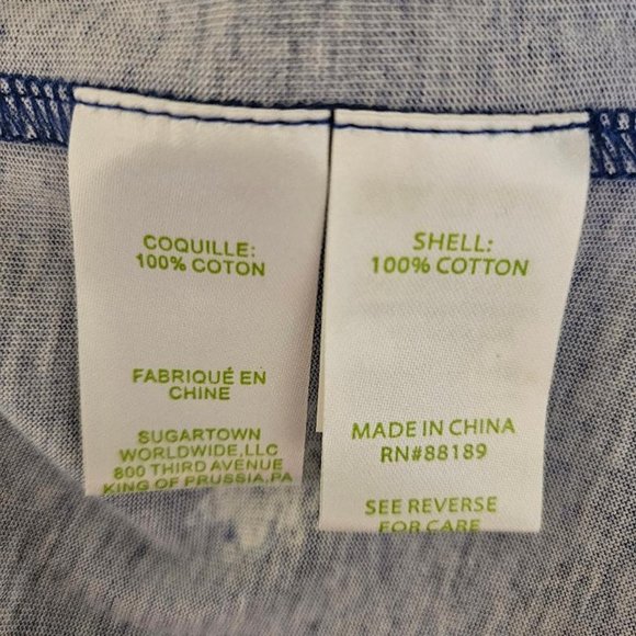 Lilly Pulitzer: NWT 3/4 Sleeve  Beacon T-shirt Dress Twilight Blue size S - Picture 9 of 10